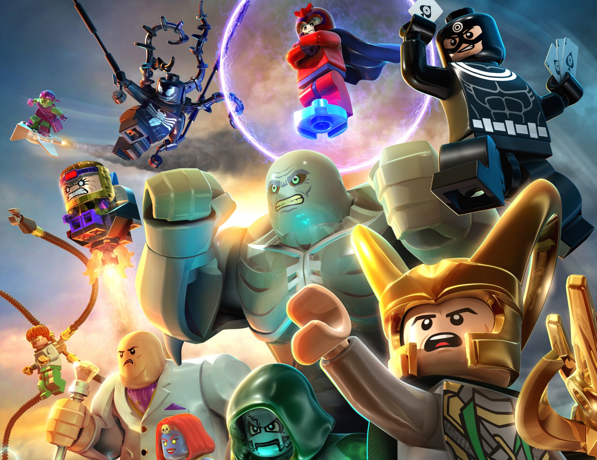 lego: marvel super heroes lego supervillains marvel venom magneto zielony goblin zielony goblin loki doctor doom doctor octopus otto octavius tagged bullseye kingpin kingpin mystic mystic modok modok abomination zabawki tt ga