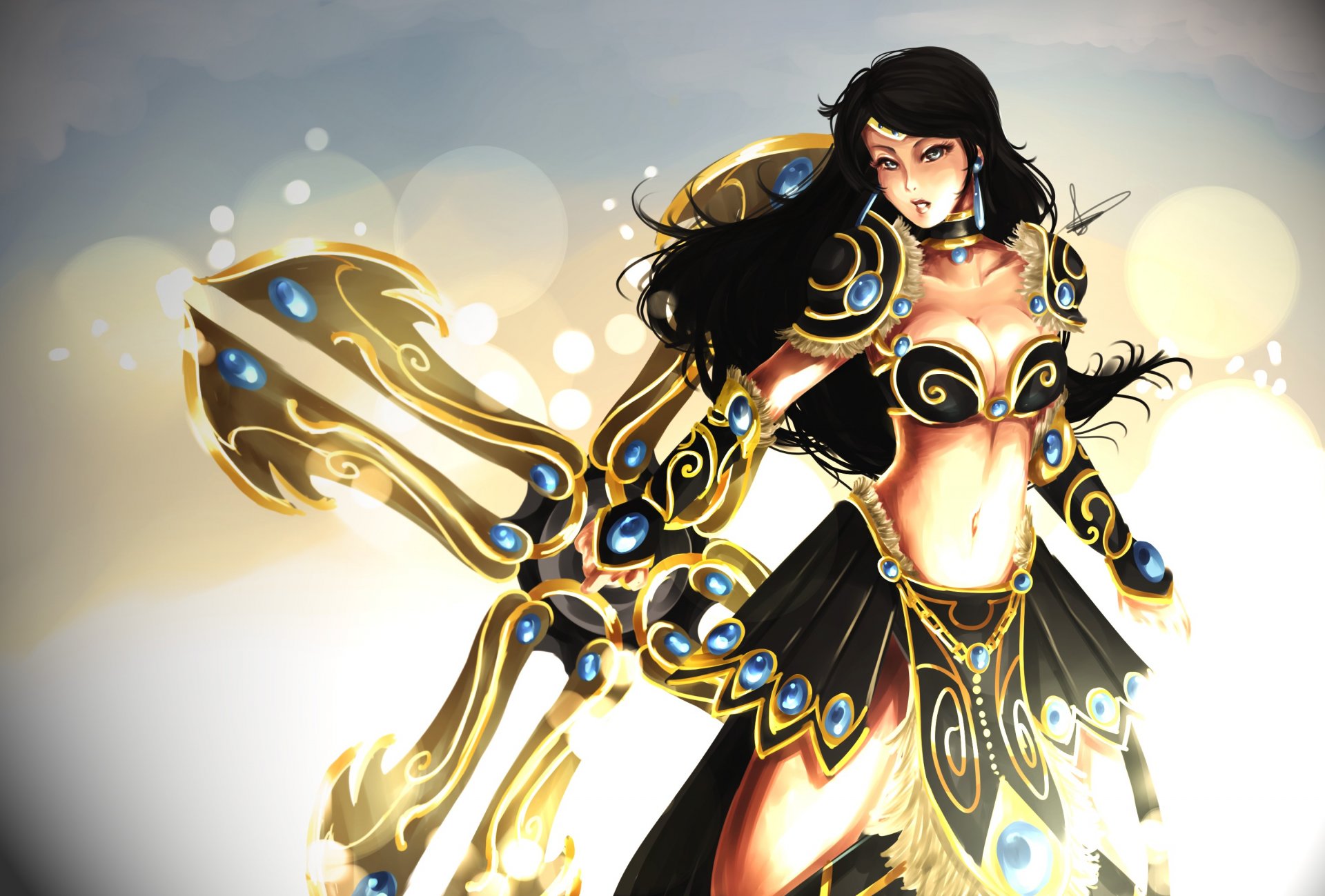 league of legends sivir? girl armour weapon game