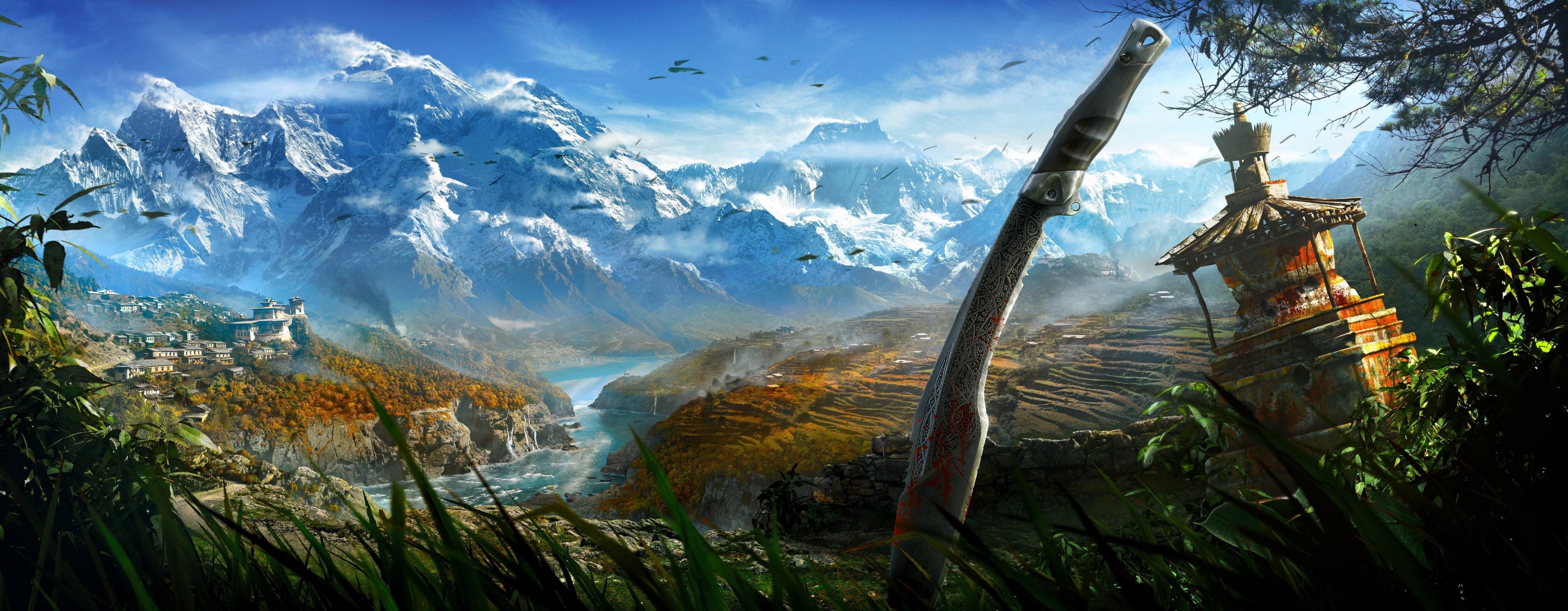 far cry 4 nature sword mountain bird