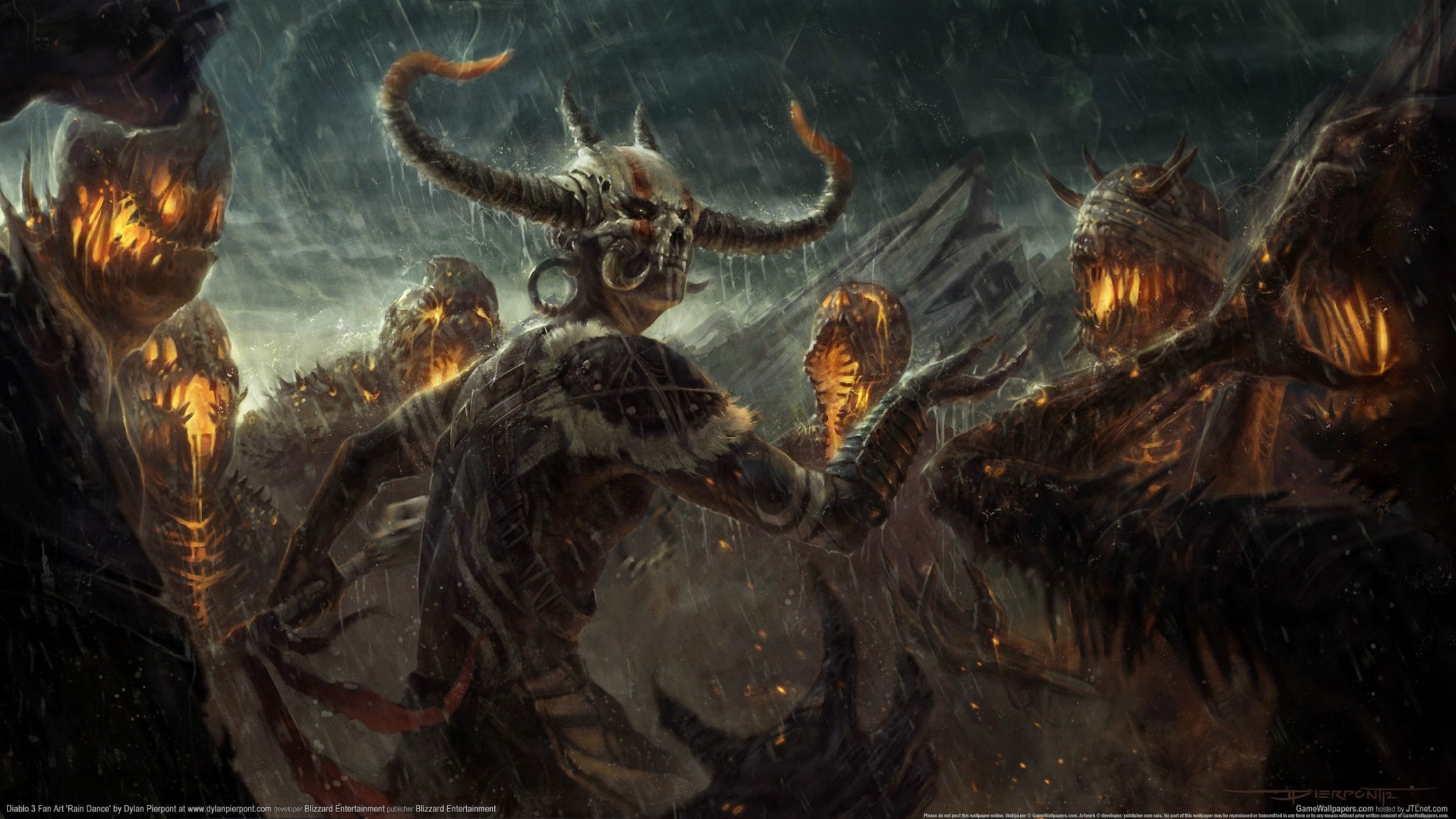 diablo 3 brujo brujo lluvia demonios