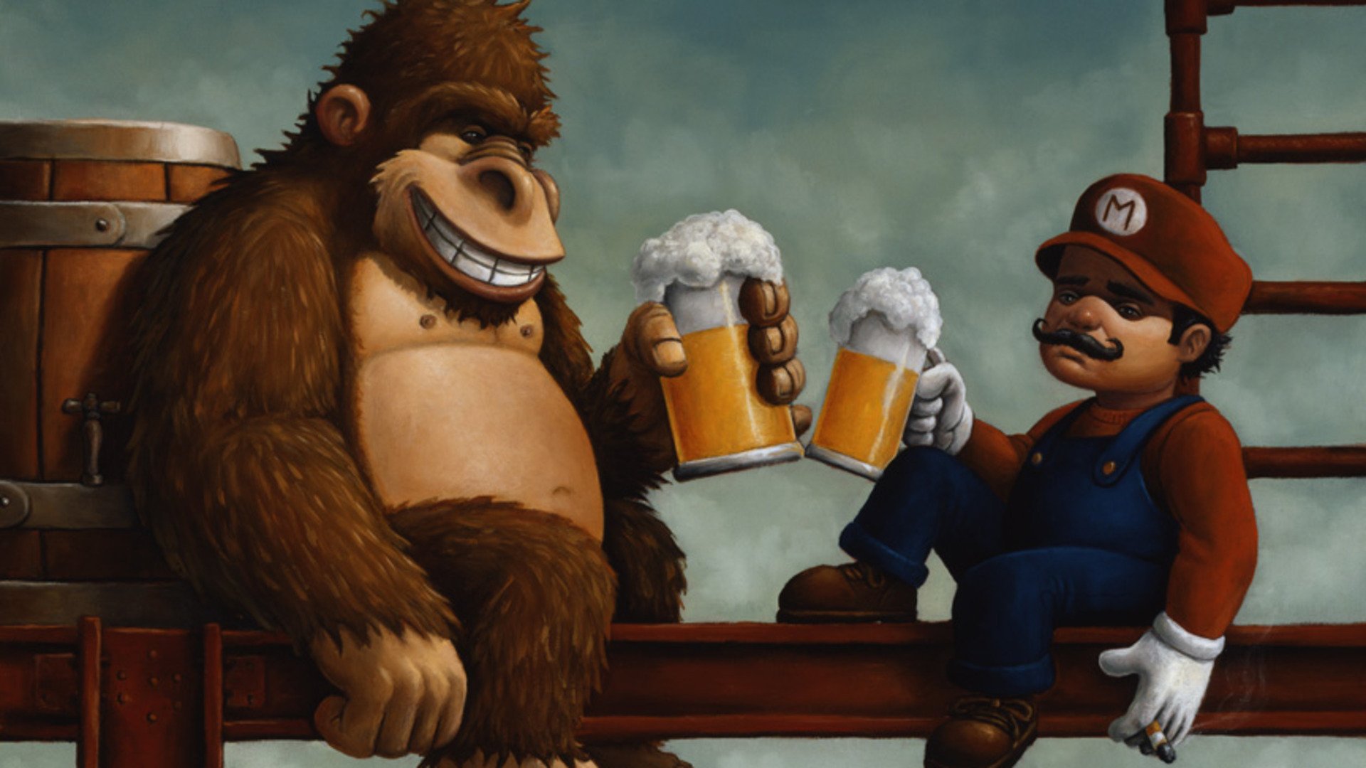 donkey kong mario birra botte