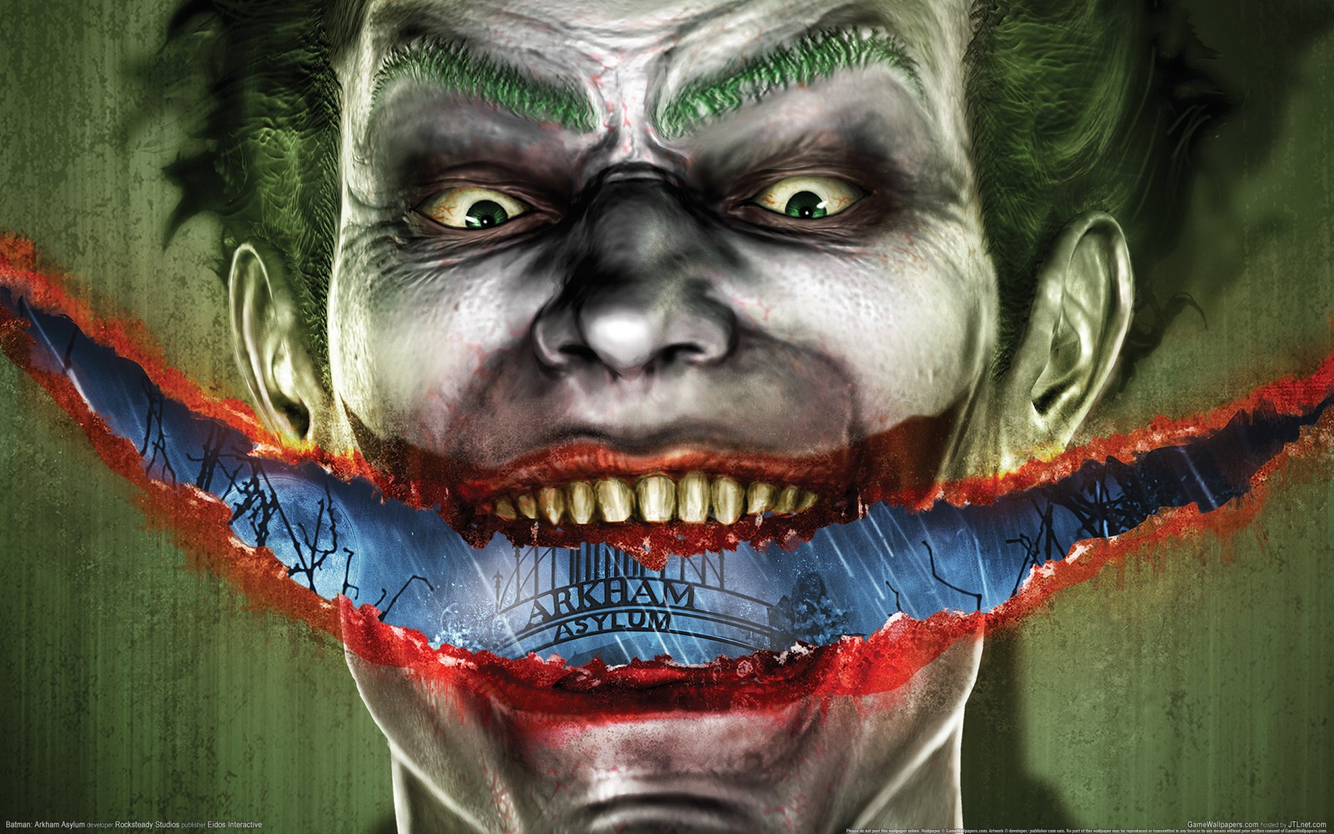 batman arkham asylum joker kunst