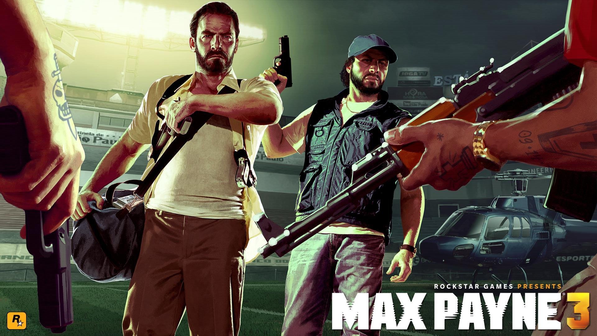 max payne 3 waffe deal hubschrauber fußballplatz geld banditen uhr deserted nadeln pistole automat max rockstar games tätowierungen