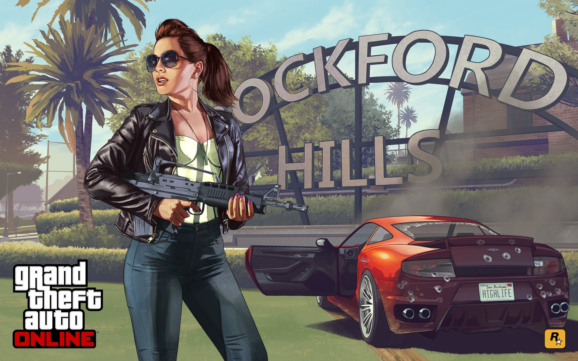 grand theft auto v gta online concept art girl