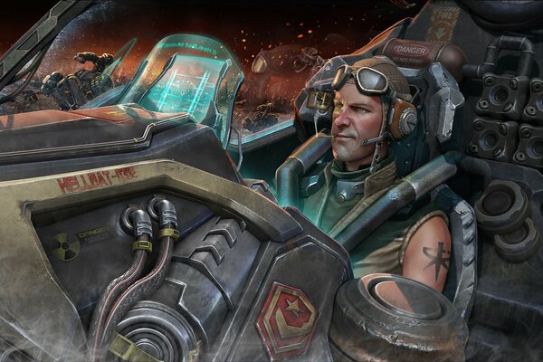 Starcraft 2. Spaceship Pilot