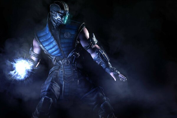 La mirada épica de Sub Zero de mortal Kombat