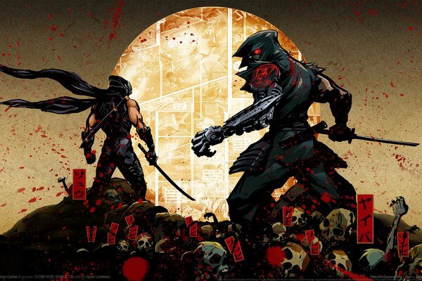 Yaiba: ninja gaiden z, ninja, concept, bande dessinée