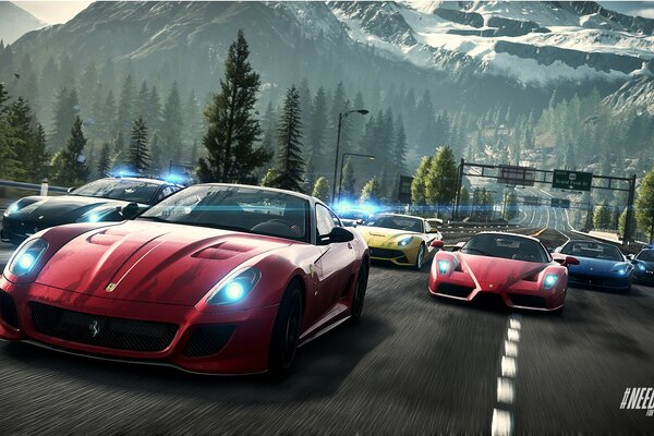 The need for speed series. Competition of rivals