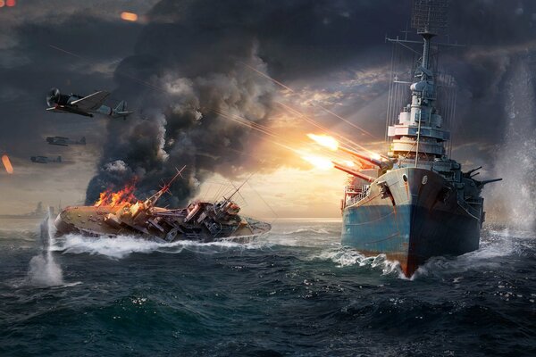 Besiege das Schiff Welt Kriegsschiffe