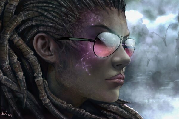  The Queen of Blades, Sarah Kerrigan, the girl with glasses.