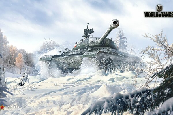 Czołg ciężki wz-M11 w zimie