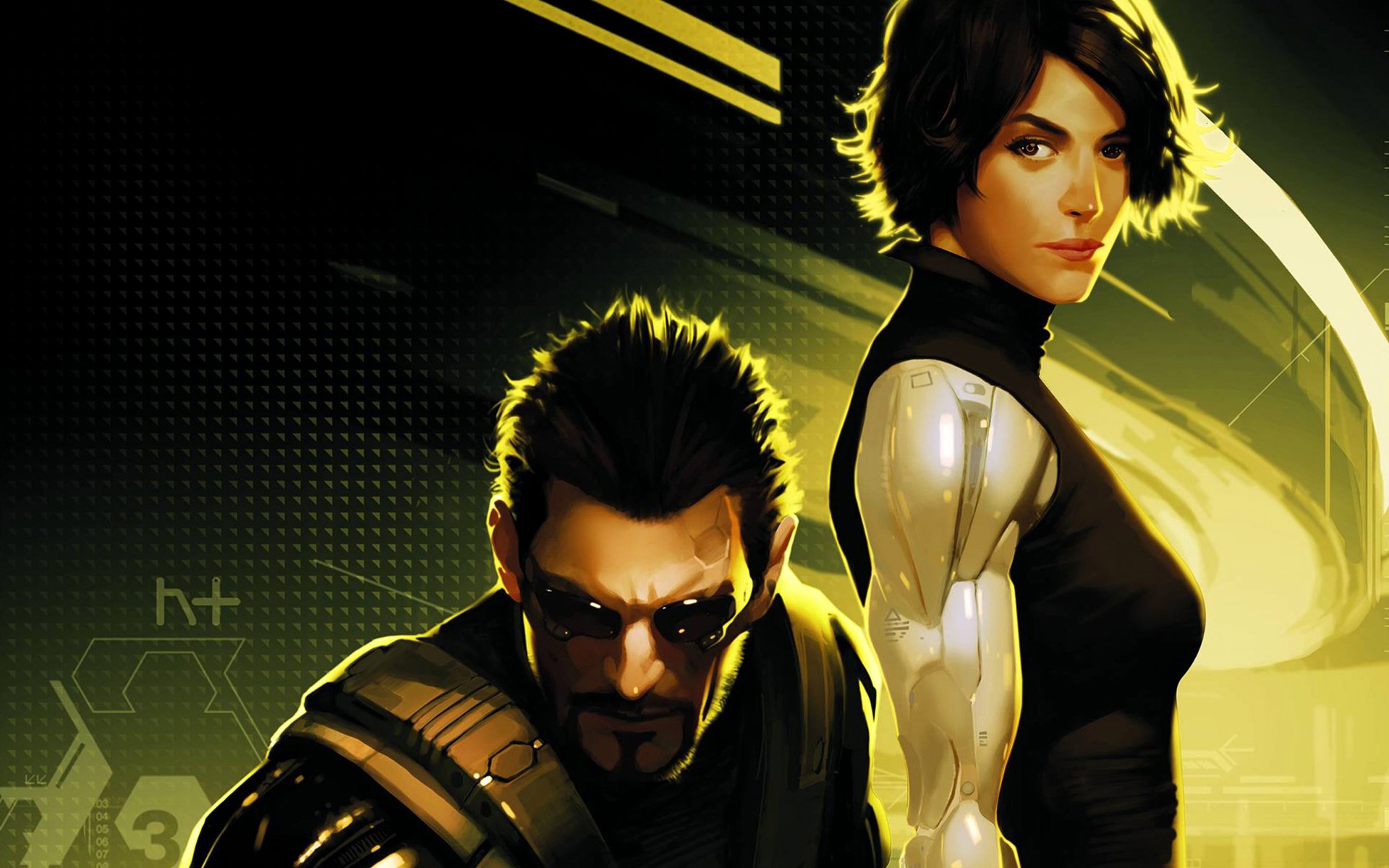 deus ex: rewolucja człowieka sztuka komiksy adam jensen katrina sutherland