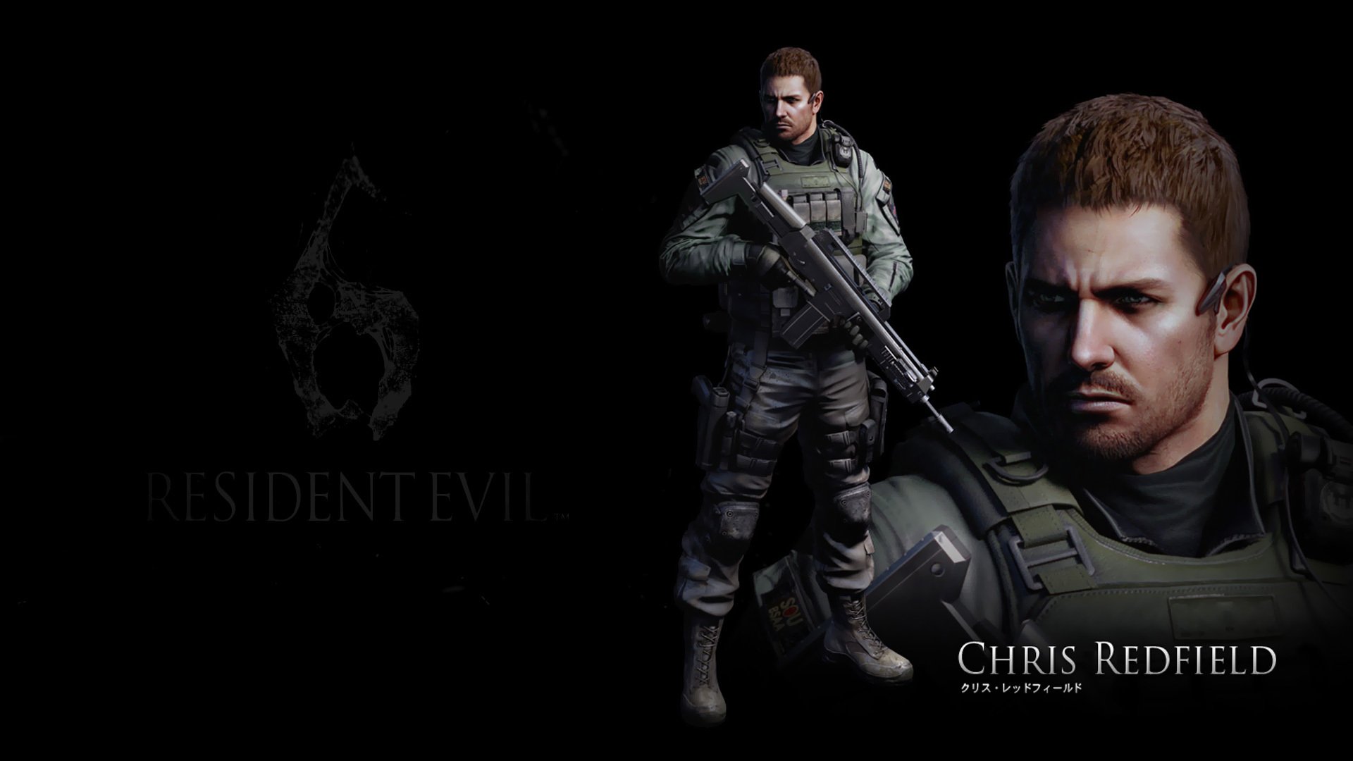 resident evil 6 resident evil chris redfield sfondo nero