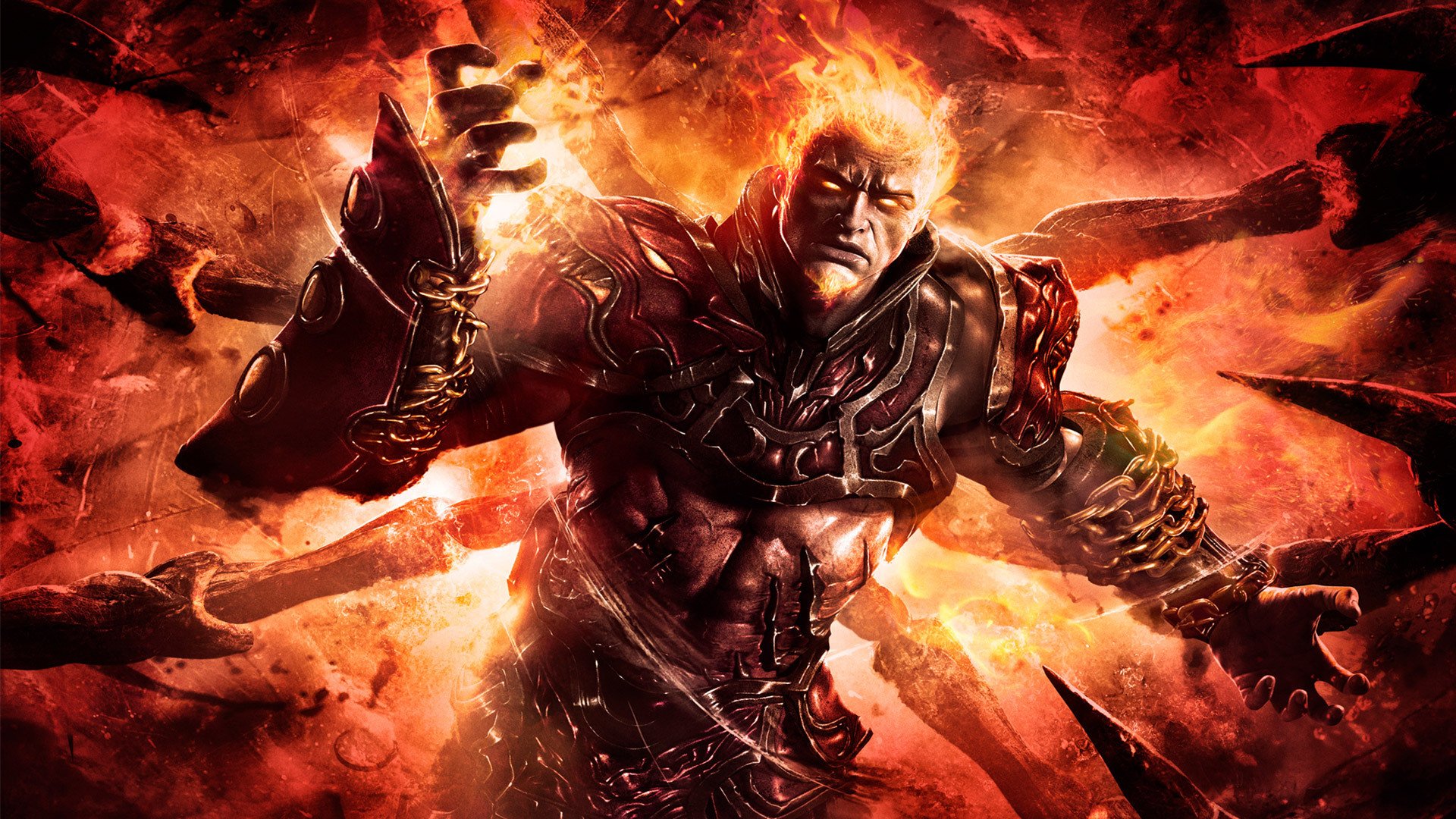 god of war ascension fire guy fury hand