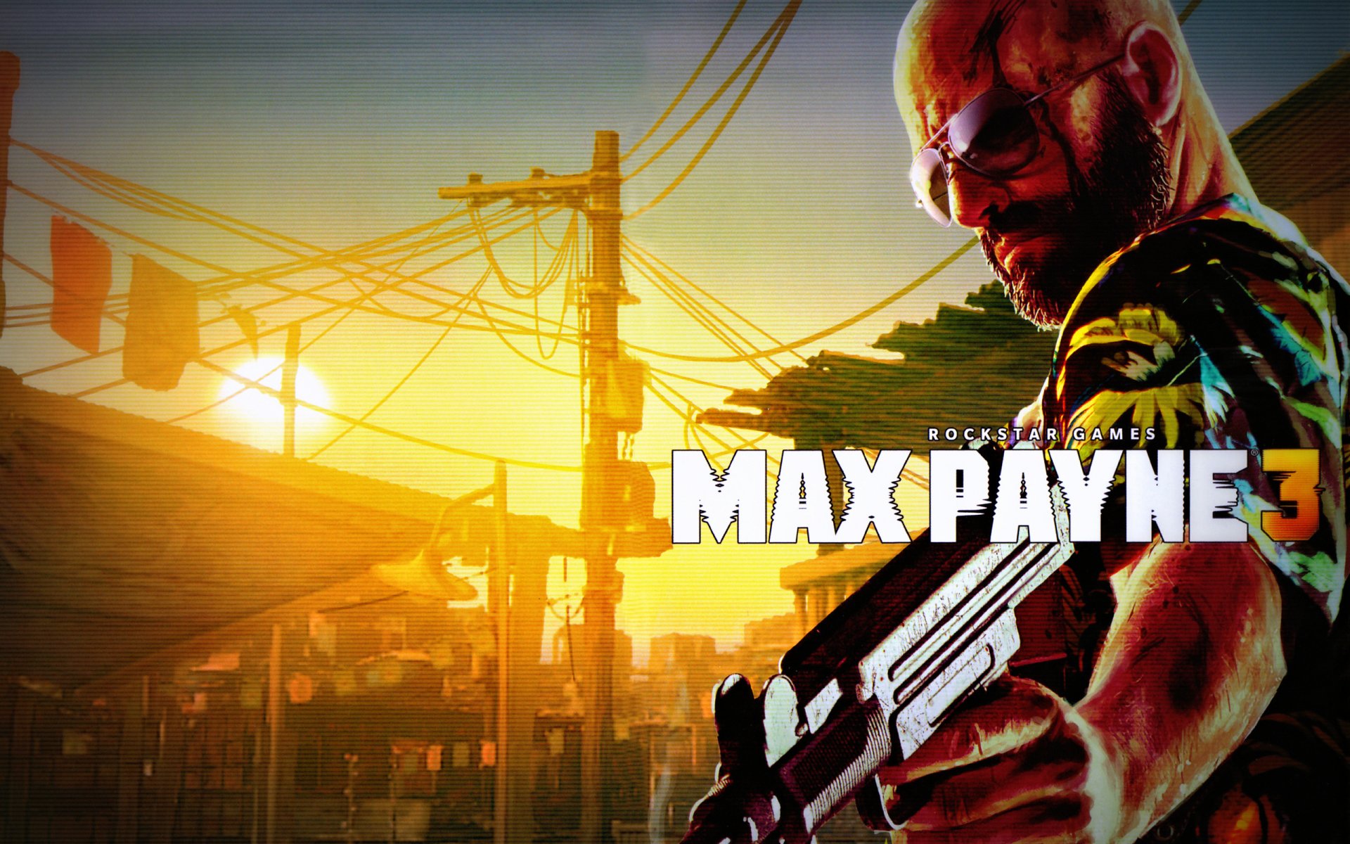 max payne 3 armi uzi calvo occhiali sangue rockstar game