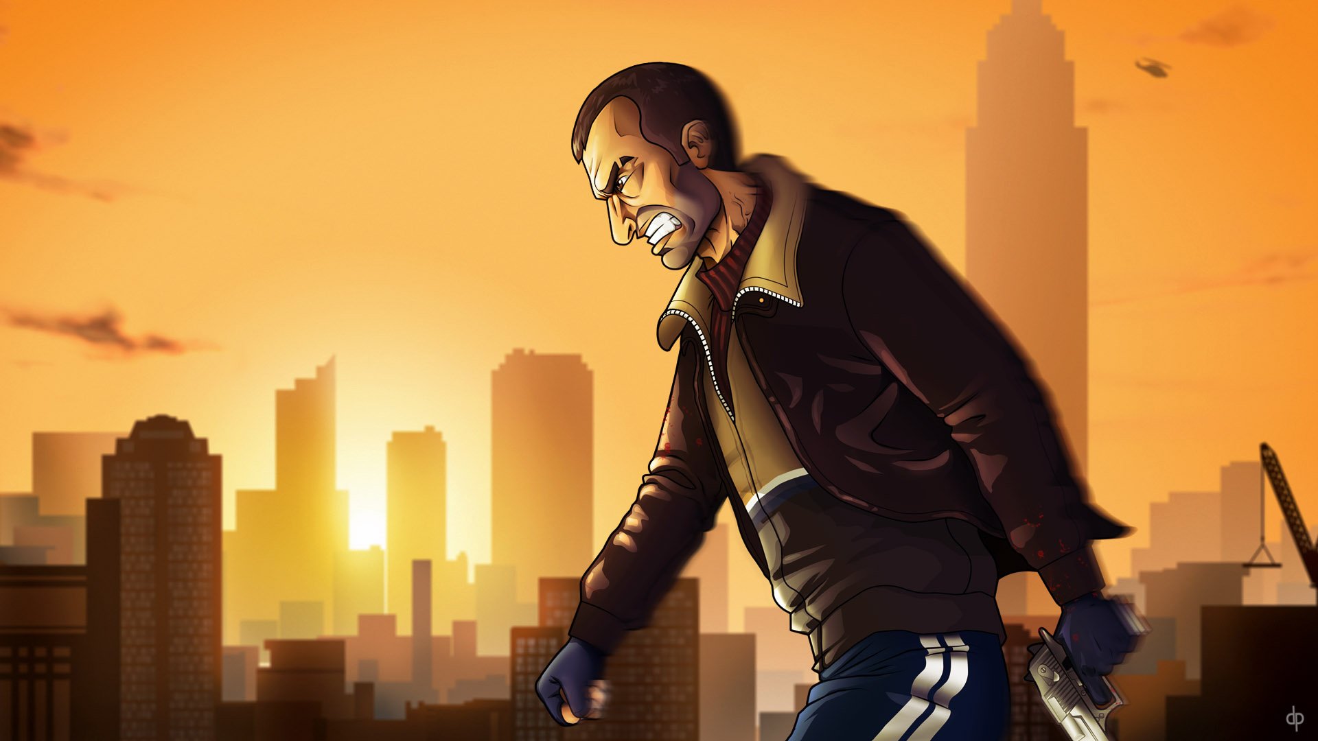 grand theft auto iv мужик нико беллик злой