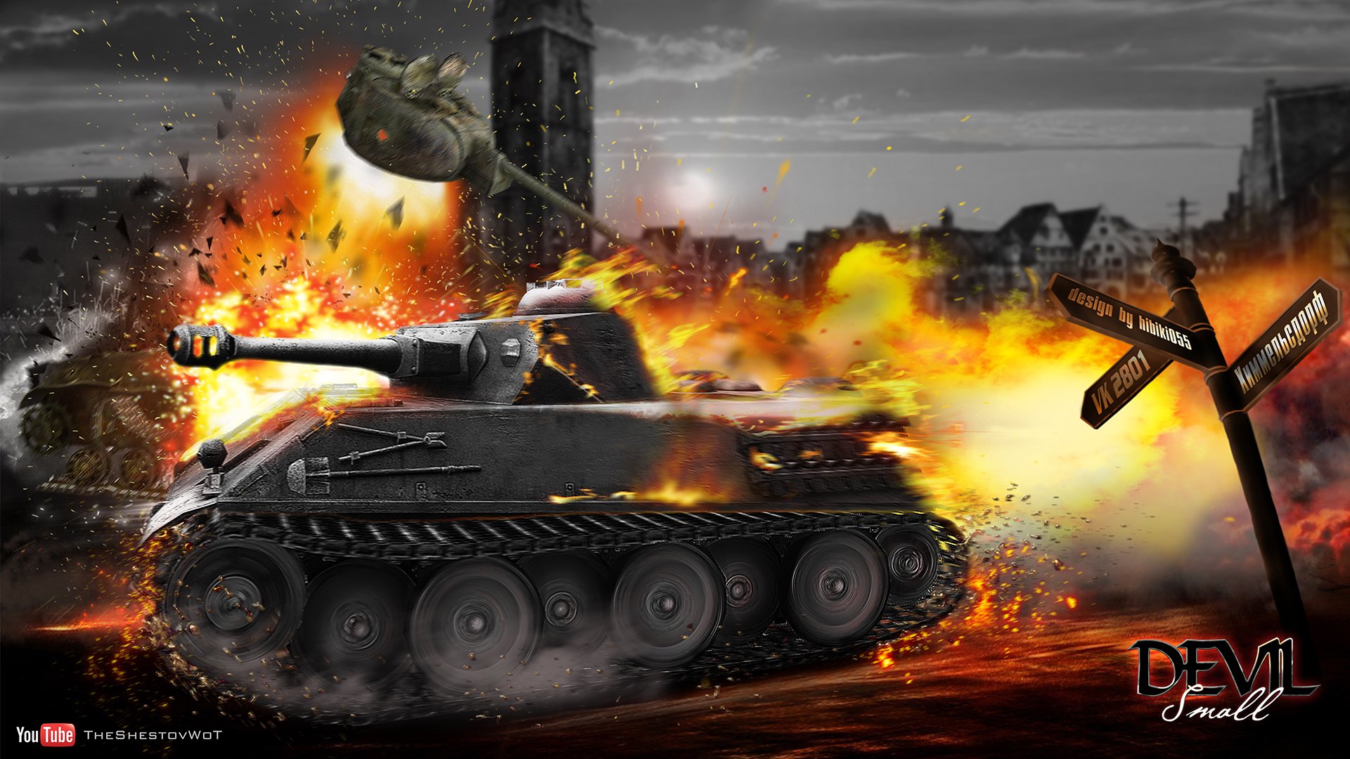 wot il mondo dei carri armati wargaming.net serbatoi serbatoio vk2801 himmelsdorf esplosione fuoco t-50-2