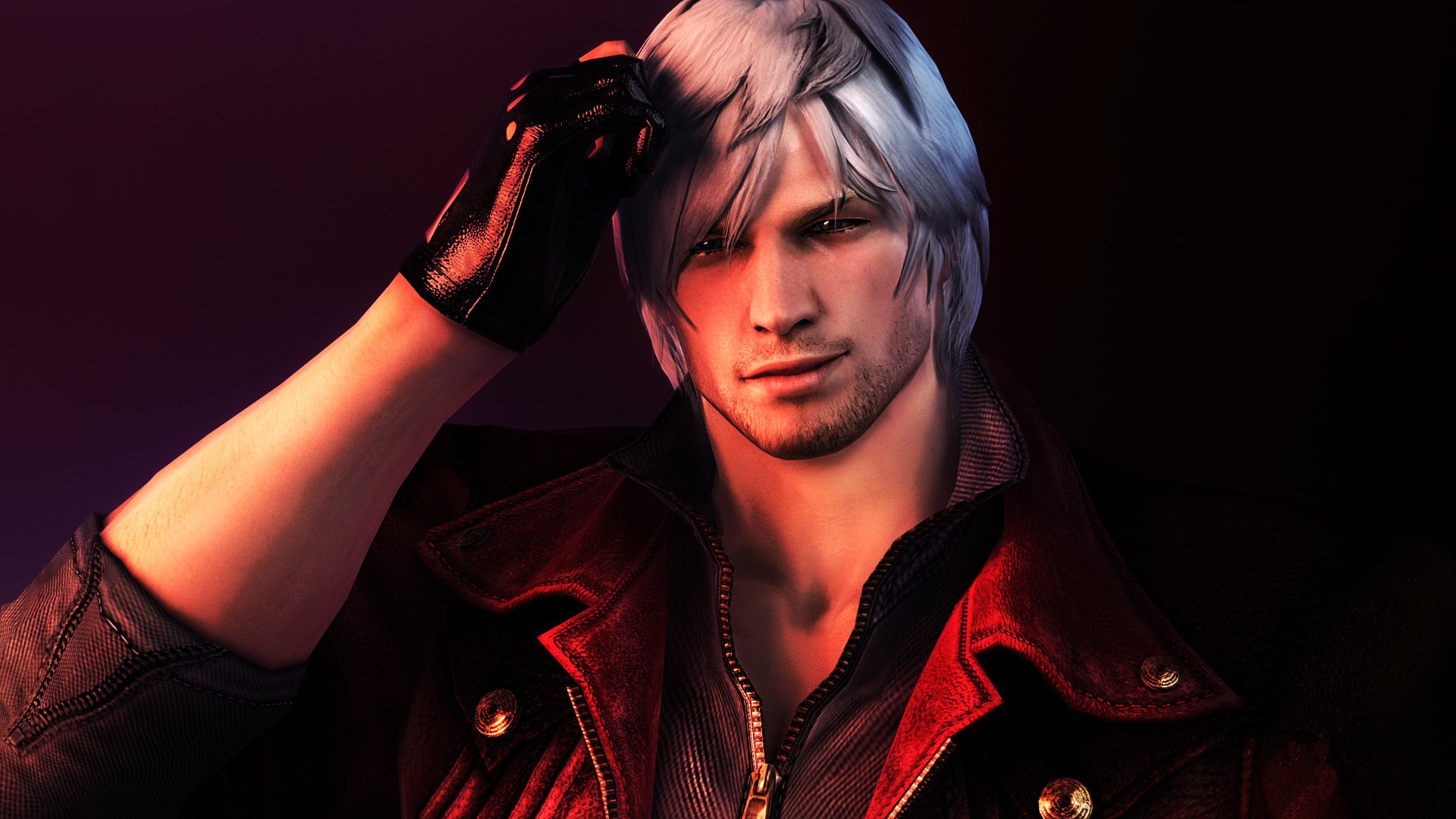 faccia devil may cry dmc dante bianco capelli capcom