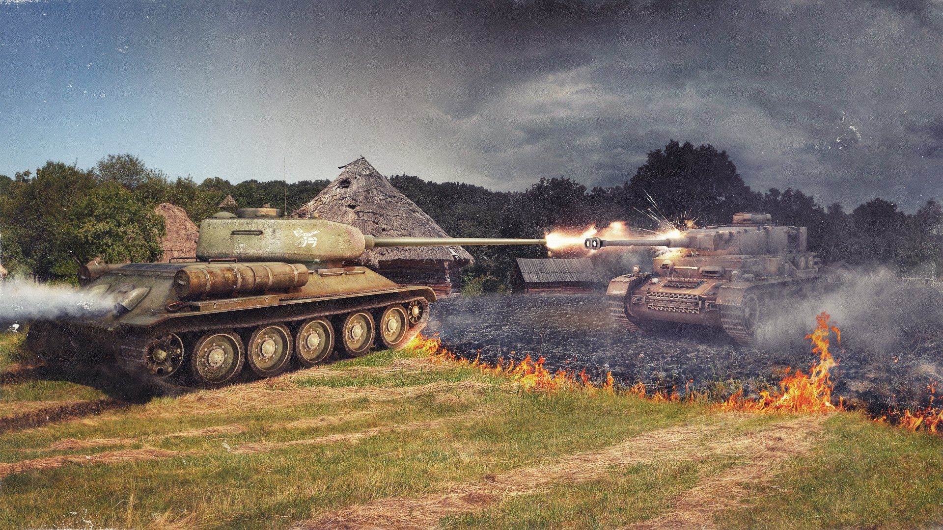 wot el mundo de los tanques wargaming.net tanques tanque fuego t-34-85 pzkpfw iv urss alemania pz4 hydro