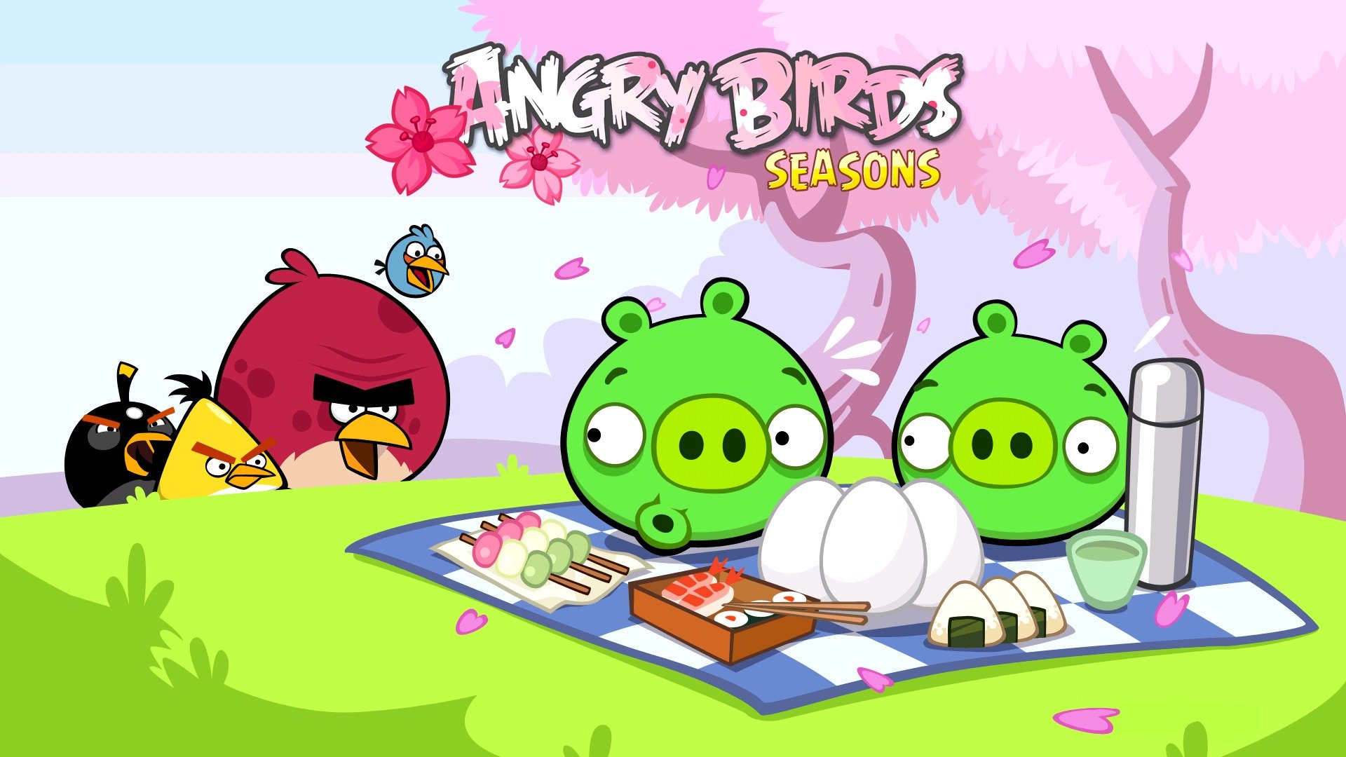 gra angry birds seasons angry birds ptaki świnie jaja piknik