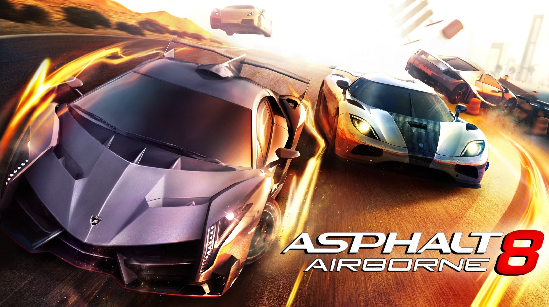 asfalto 8 a bordo juego carreras para android lamborghini veneno koenigsegg agera r