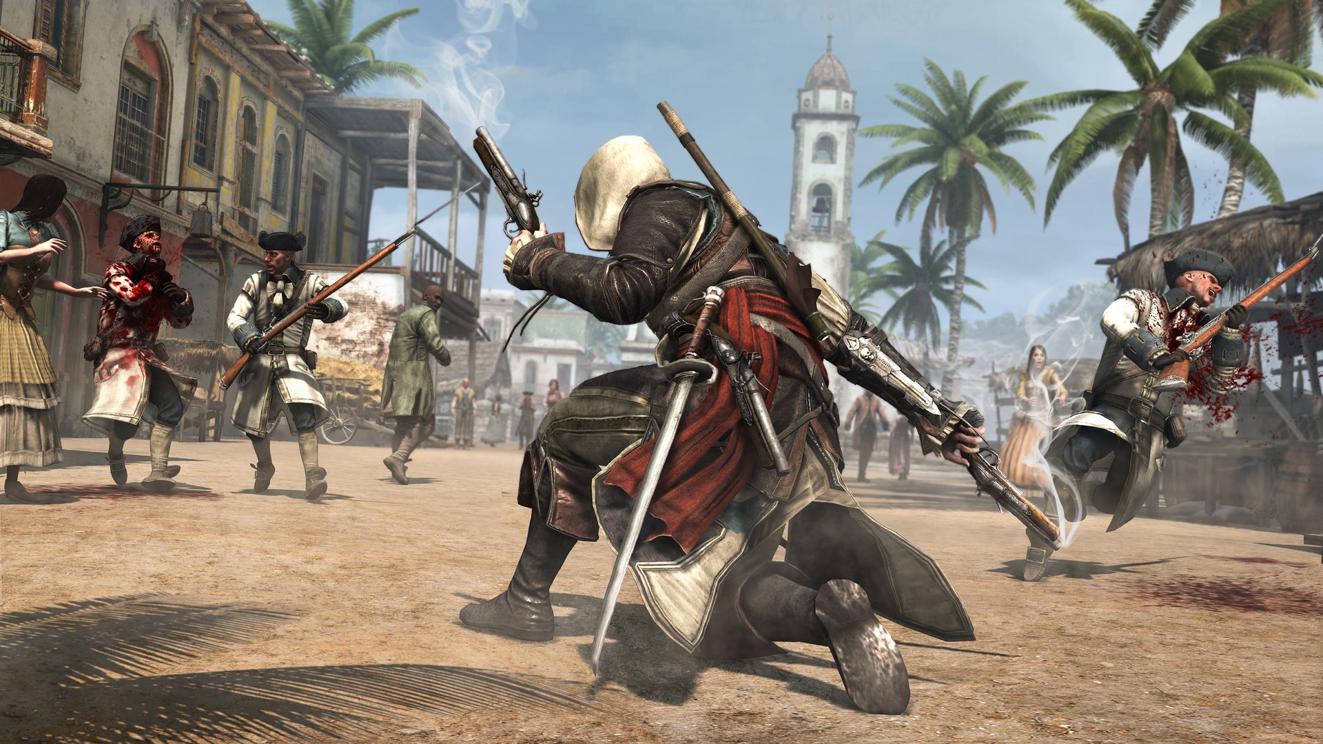 assassins creed iv: bandera negro asesino pirata edward kenway edward kenway assassins creed ciudad guardianes árboles