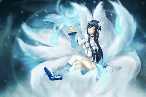 Magic girl fox League of Legends aha