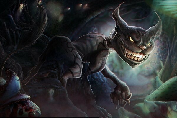 Scary and fascinating Cheshire Cat