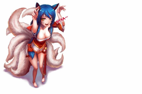Kitsune from League of Legends is calling to play