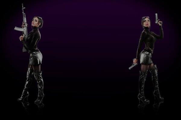 Saints row the third Profilhintergrund mit Viola und Kiki