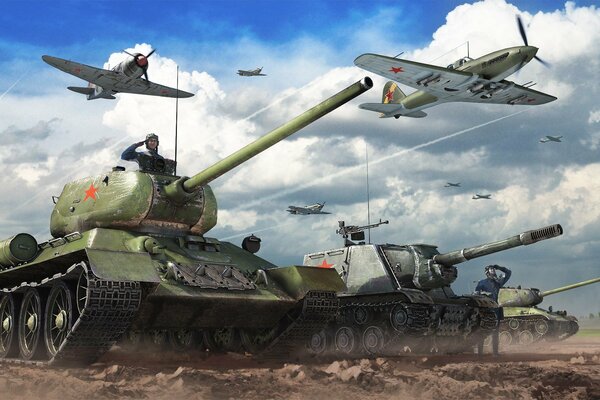Czołgi i myśliwce ZSRR. walka