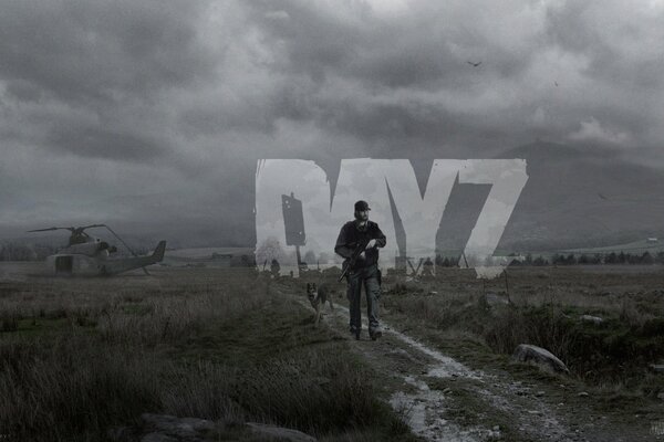 Dayz-art sur le jeu, survivant contre les zombies