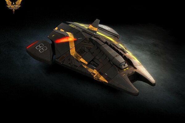 The ship is an elite and dangerous viper 2