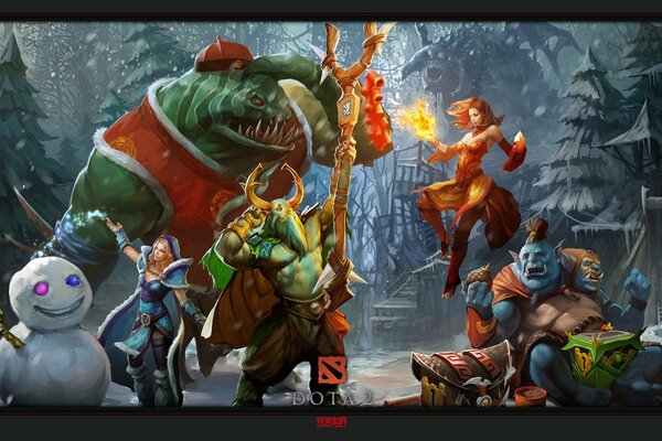 Gli eroi di Dota 2 festeggiano il nuovo anno