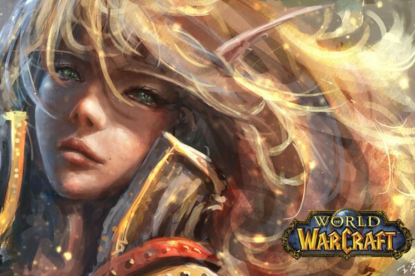 Bloody elfe blonde de Warcraft