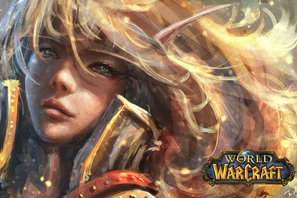 Sanguinosa elfo bionda da Warcraft