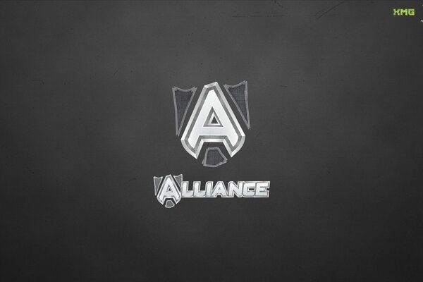 Alliance- Ästhetik-Logo auf Schwarz