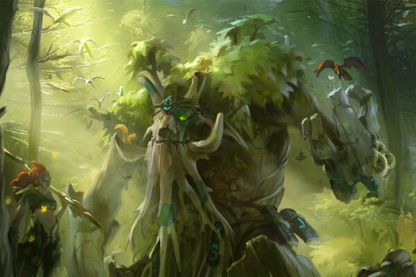 Derovo antiguo en el bosque de Dota2