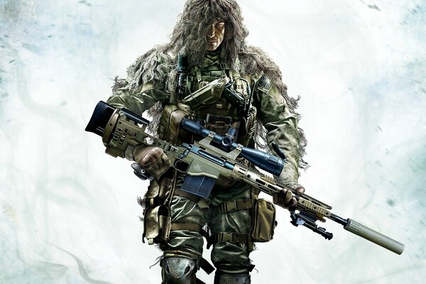 Ghost Warrior nosi karabin snajperski