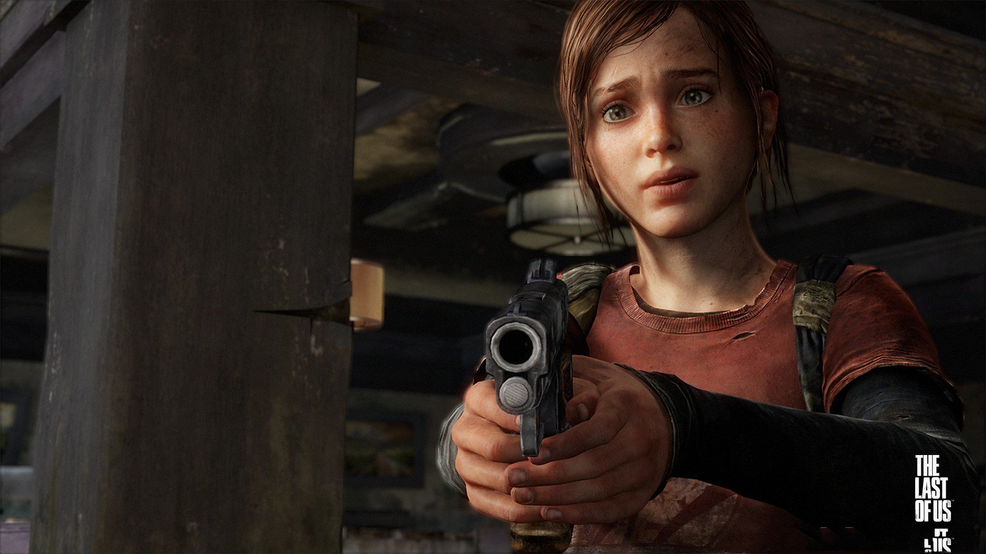 the last of us art girl one of us gun weapon