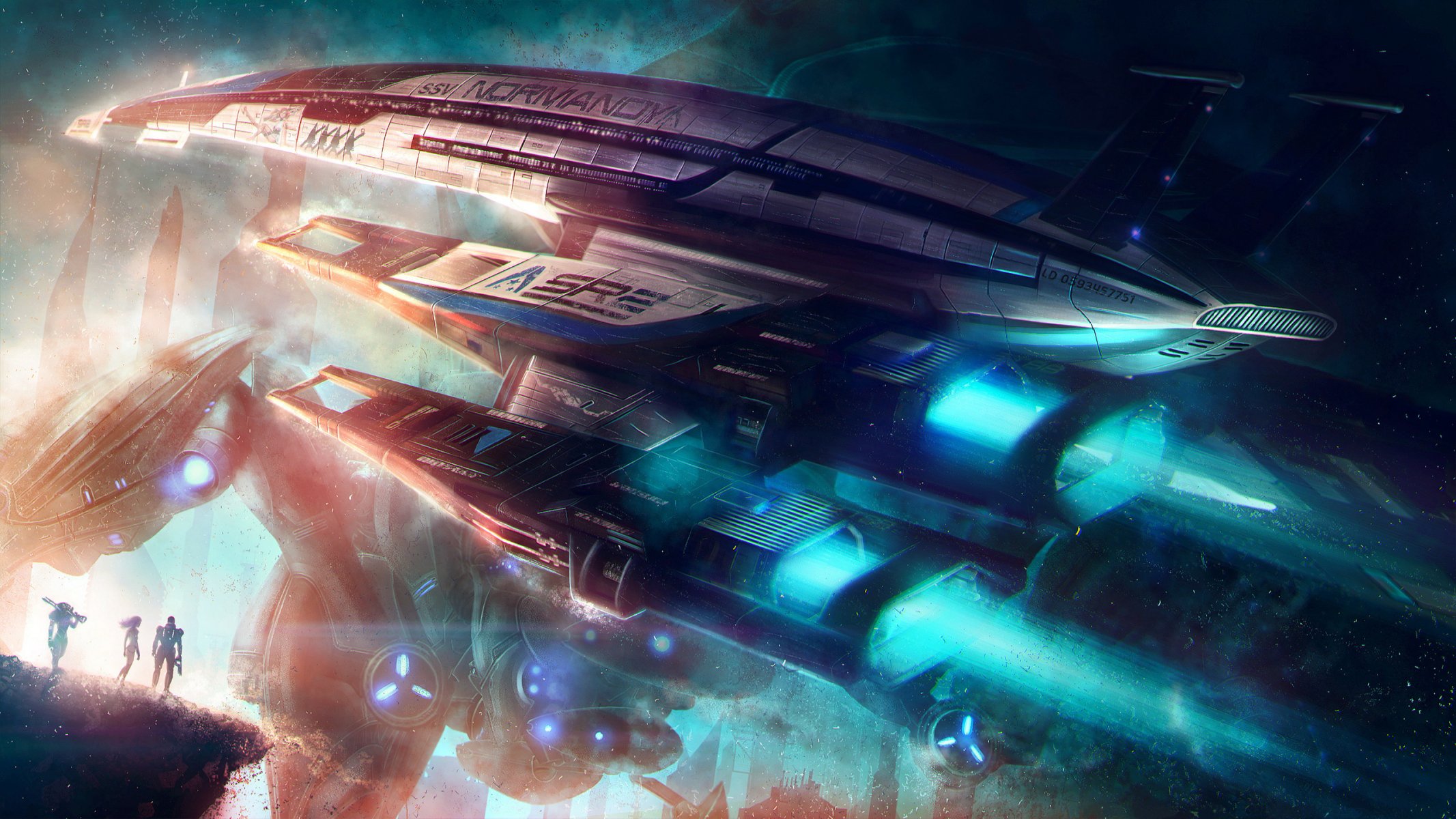 mass effect normandy sr-2 rpg art