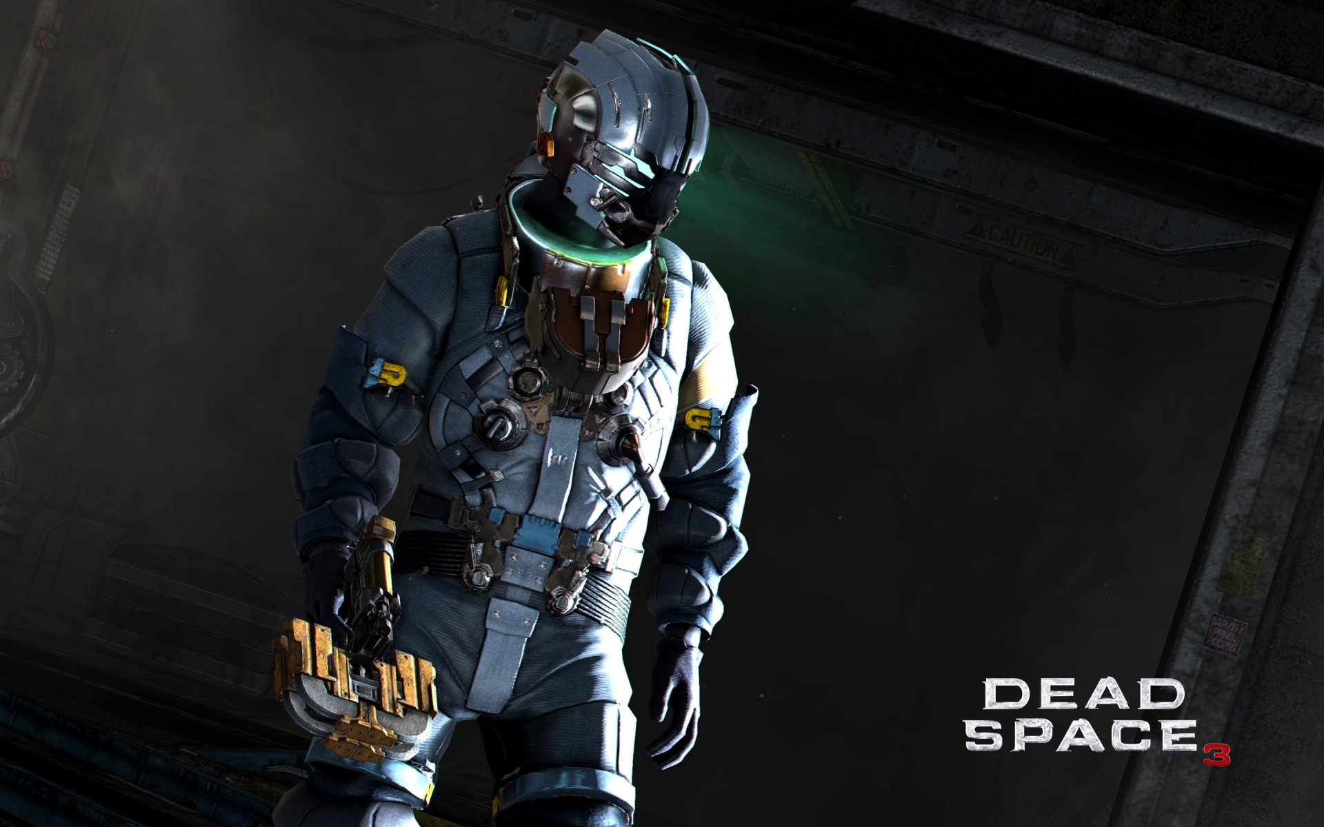 dead space 3 dead space 3 isaac clark isaac clark napis broń kostium