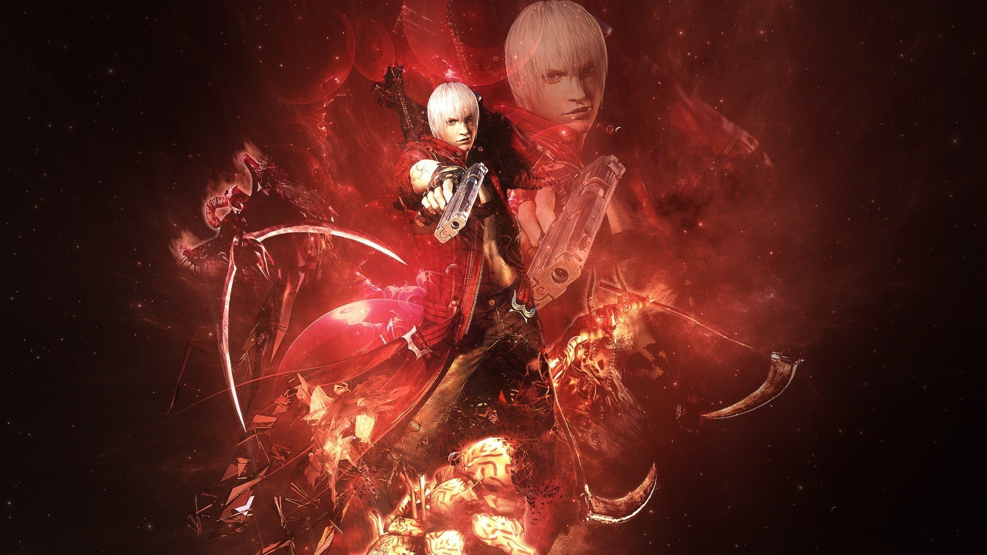 dmc devil may cry 3 demonio dante pistolas