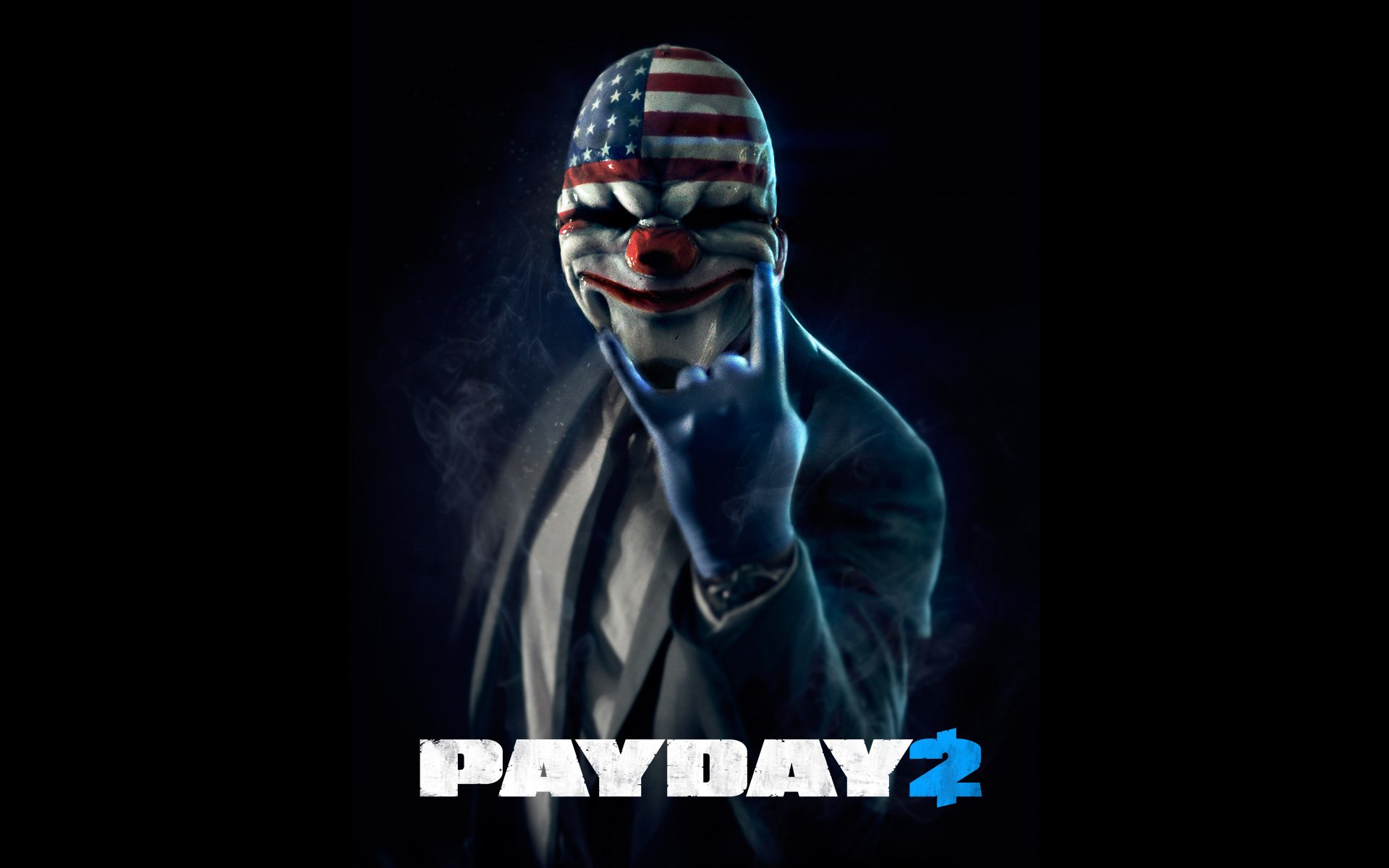 payday 2 robbery mask black background