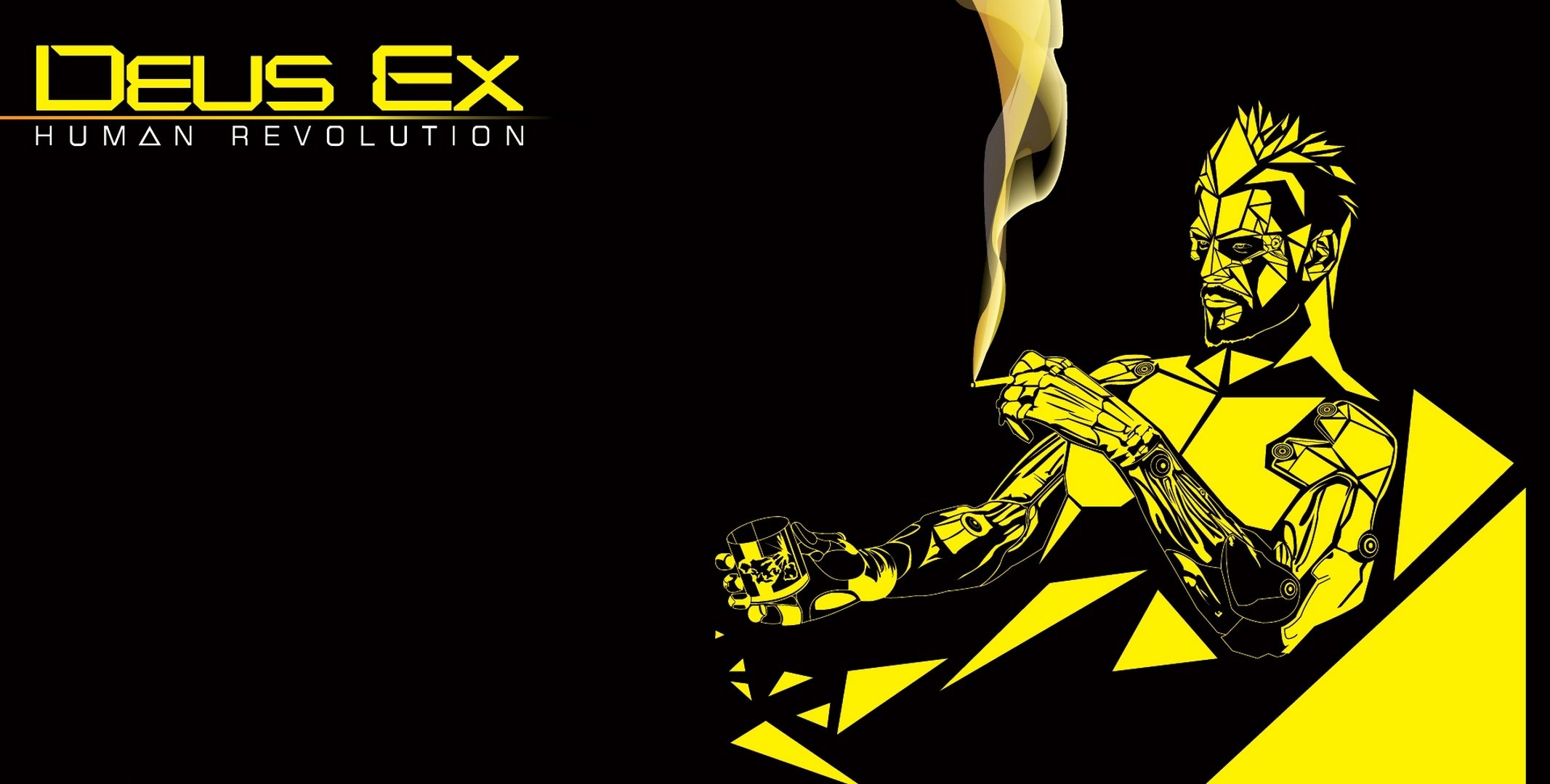 deus ex: human revolution adam jensen eidos interactive square enix cyborg cyberpunk minimalism