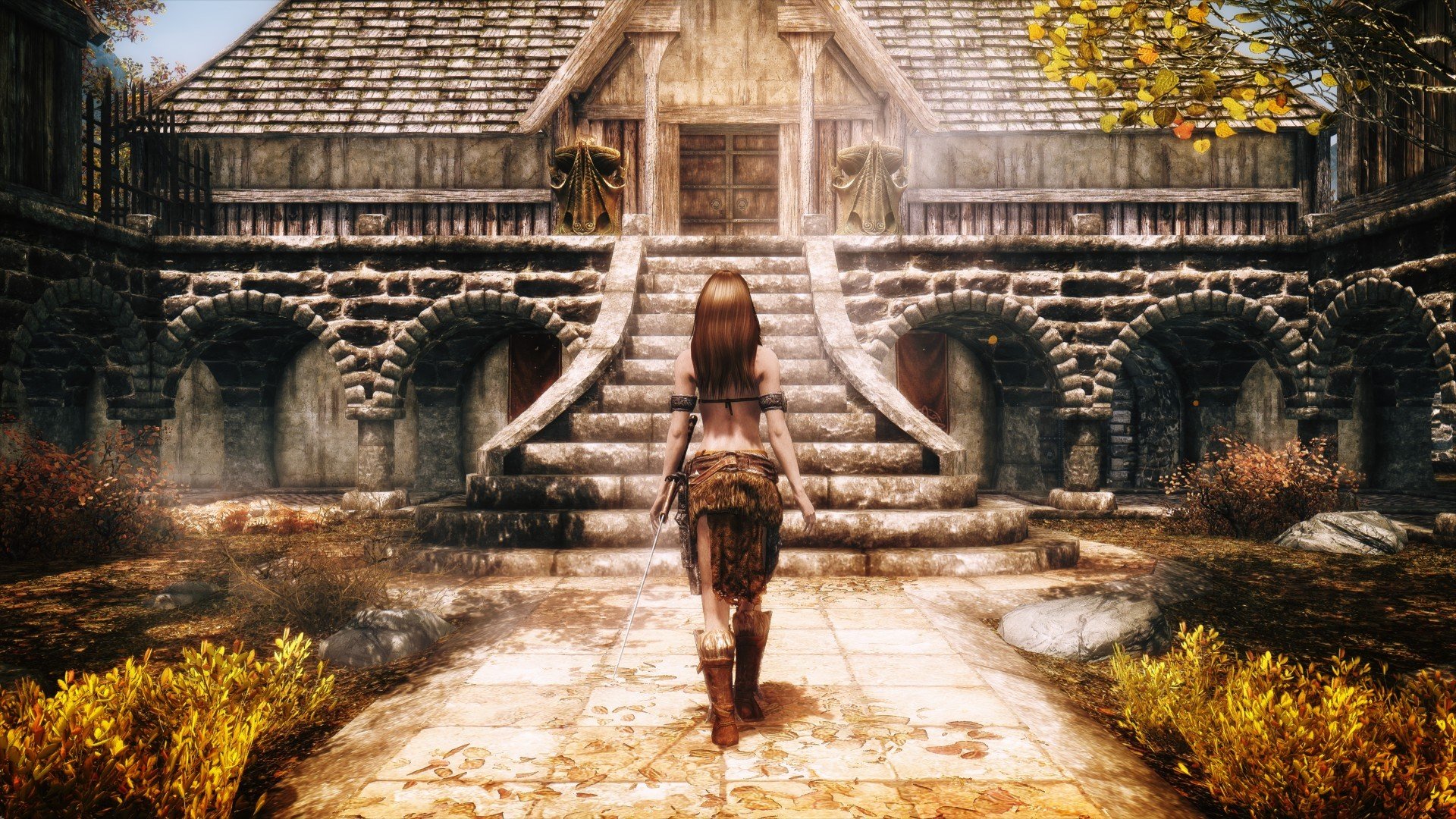 the elder scrolls v skyrim fille herbe maison route