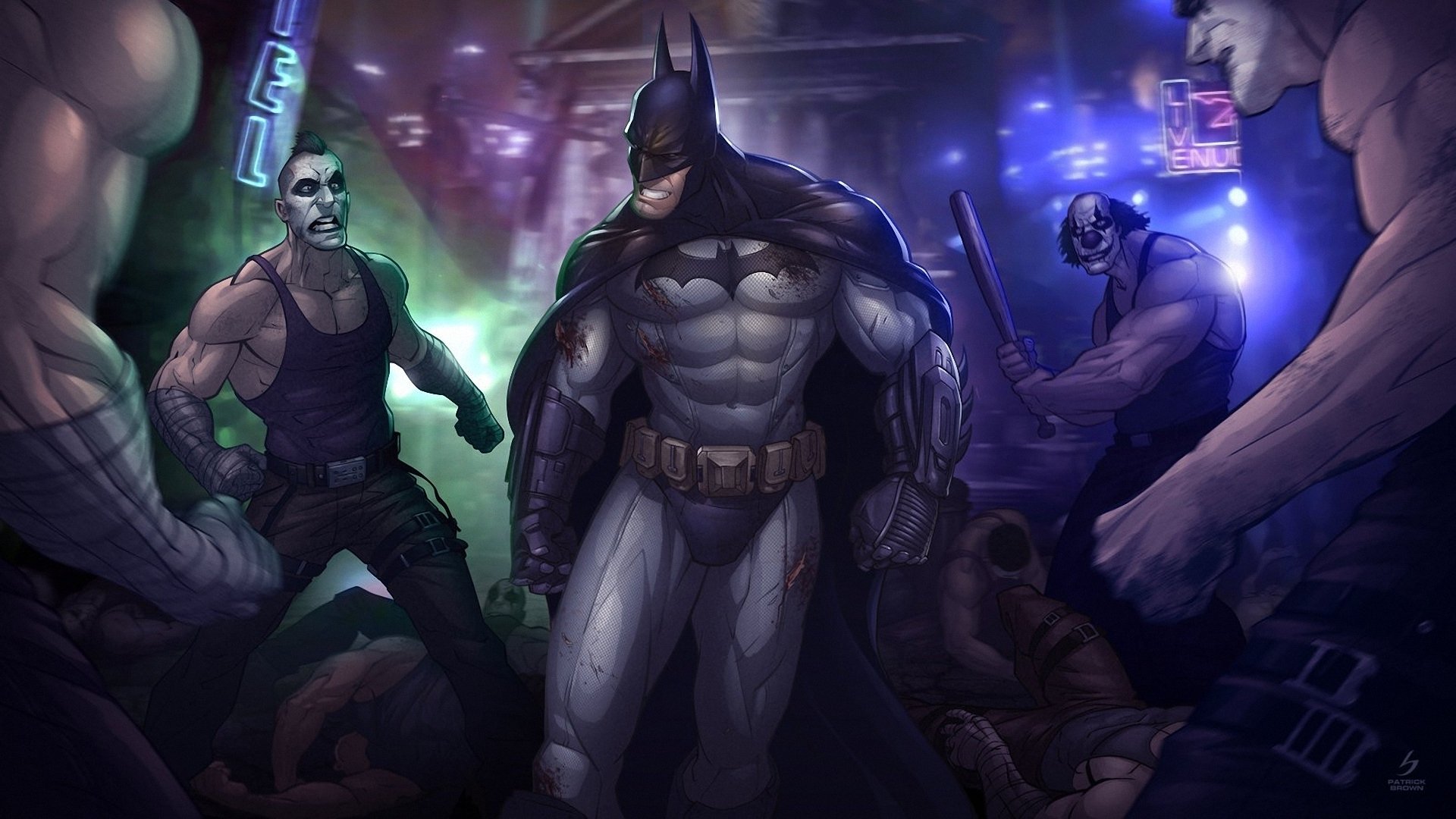 batman arkham city art patrick brown