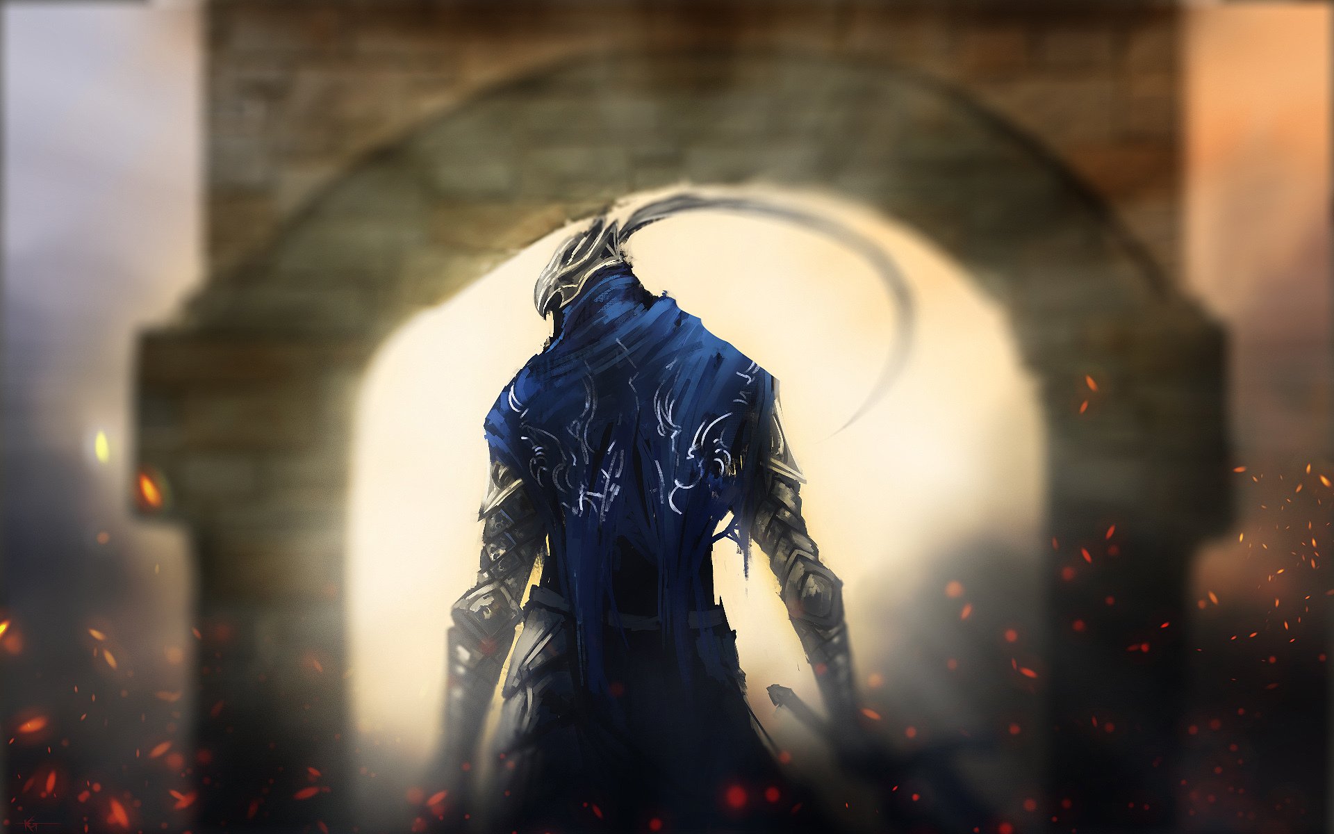 dark souls gate knight art