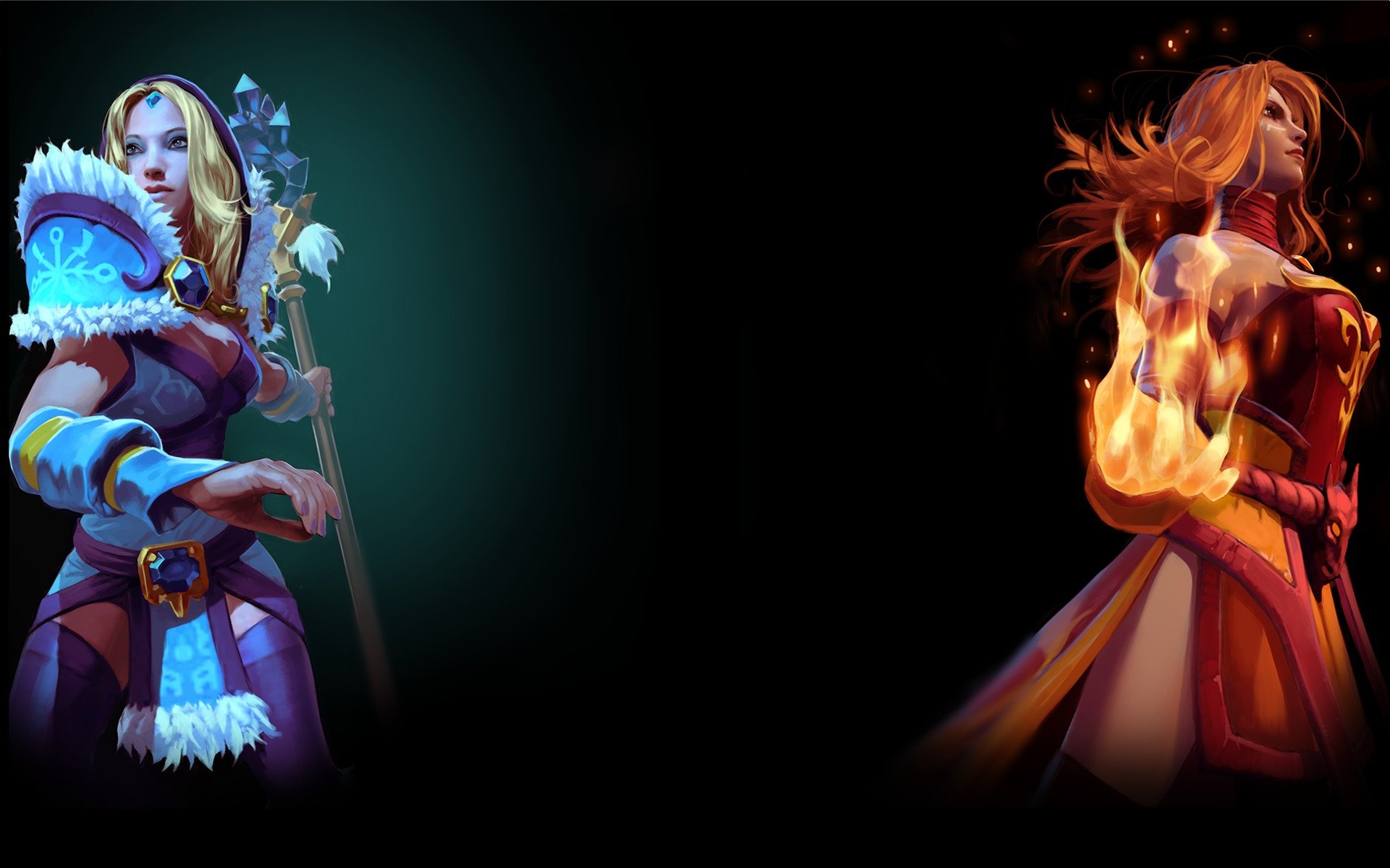 crystal maiden lina dota 2 dampf profilhintergrund