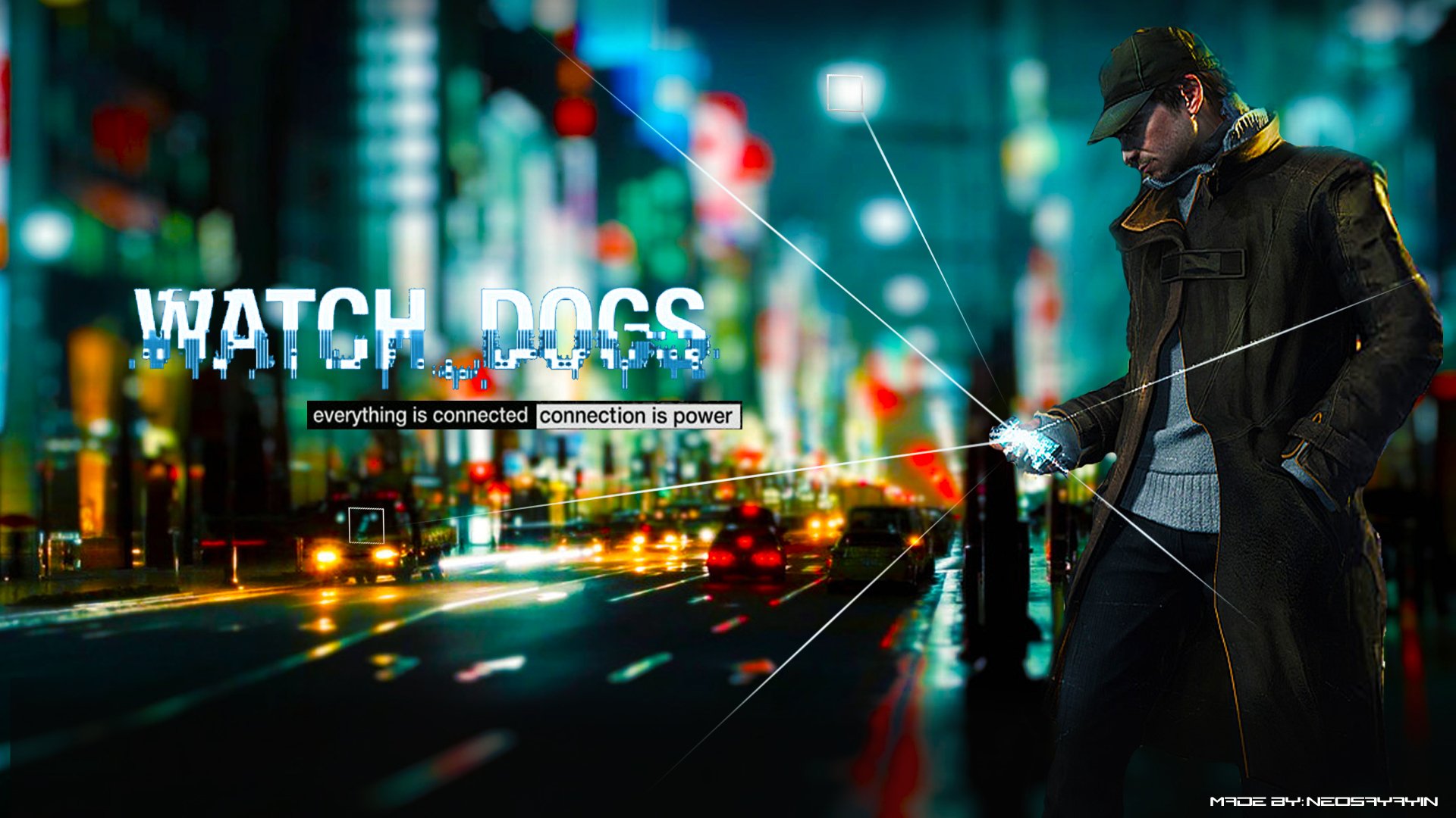 watch dogs watch dogs aiden pierce gioco 2012 ragazzo uomo maschera pistola bandiera notte pioggia